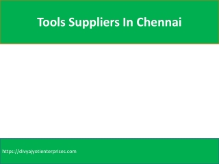 Tools Suppliers In Chennai