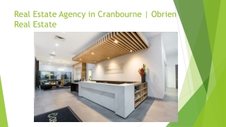 Real Estate Agency in Cranbourne