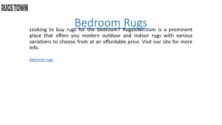 Bedroom Rugs  Rugstown.com