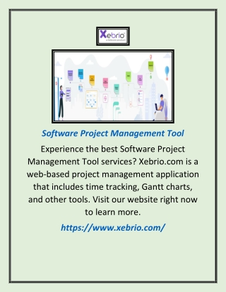 Software Project Management Tool | Xebrio.com