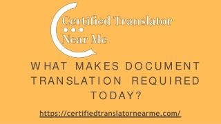 What Makes Document Translation Required Today