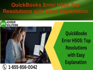 QuickBooks Error H505 Top Resolutions with Easy Explanation