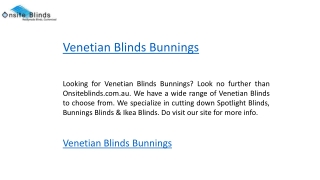 Venetian Blinds Bunnings   Onsiteblinds.com.au