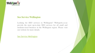 Seo Service Wellington  Webxperts.co.nz