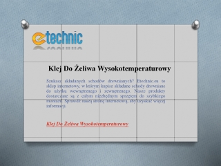 Klej Do Żeliwa Wysokotemperaturowy  Etechnic.eu