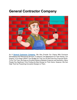 General Contractor Company