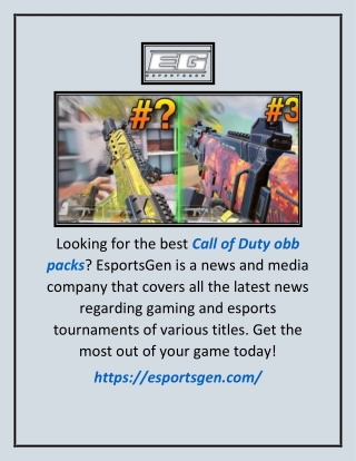 Call Of Duty Obb Pack | Esportsgen.com