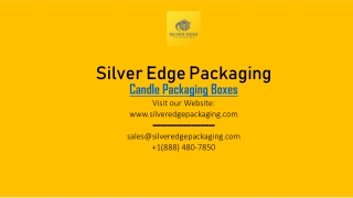 Candle Packaging Boxes