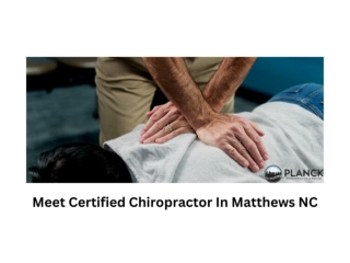 Meet Certified Chiropractor In Matthews NC