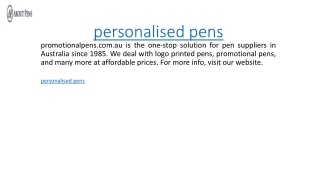 personalised pens  promotionalpens.com.au