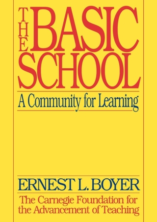 DOWNLOA T  The Basic School A Community for Learning