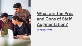 What are the Pros and Cons of Staff Augmentation ?