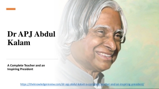 Dr APJ Abdul Kalam – A Complete Teacher and an Inspiring President updated