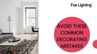 Avoid These Common Decorating Mistakes