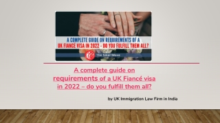 UK Fiancé Visa - A complete guide on requirements 2022 By The SmartMove2UK