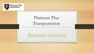 Baltimore Limo Bus | Platinumpluslimos.com