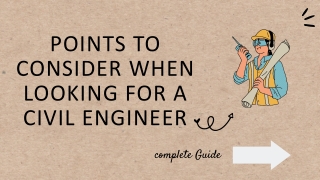 Points To Consider When Looking For A Civil Engineer