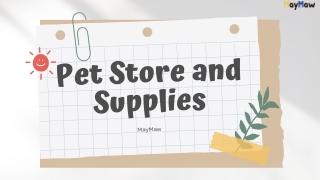 MayMaw - Pet Store Website