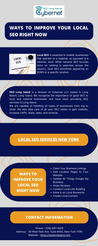 Ways to Improve Your Local SEO Right Now