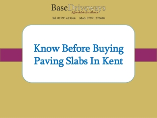 Know Before Buying Paving Slabs In Kent