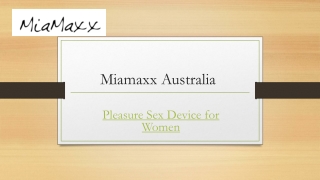 Pleasure Sex Device for Women | Miamaxx.com.au