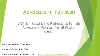 Advocate in Pakistan - Now Get Free Advice & Guide (2023)