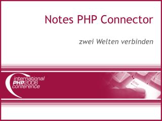 Notes PHP Connector