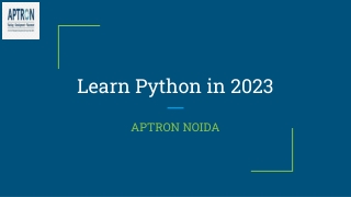 Python Training in Noida