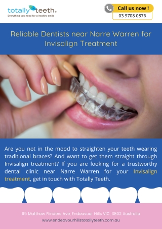 Reliable Dentists near Narre Warren for Invisalign Treatment