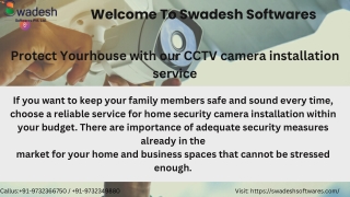Home cctv installation helps your home safe