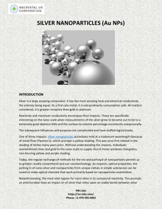 Silver Nanoparticles (Au NPs)