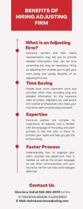 Benefits Of Hiring Adjusting Firm