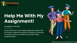 Why Need Write My Assignment Help?