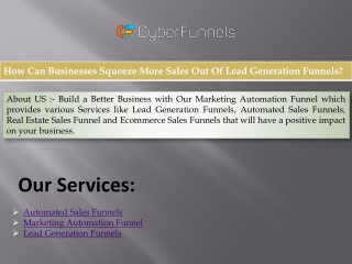 Lead Generation Sales Funnel