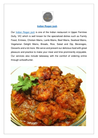 Up to 10% Offer Indian Rogan josh Upper Ferntree Gully Order Now