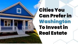 Cities To Be Invest in Real Estate