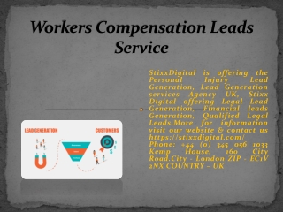 Workers Compensation Leads Service