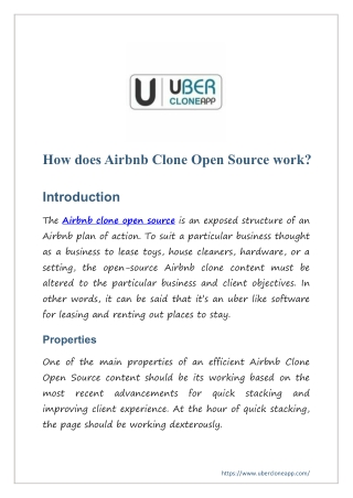 How does Airbnb Clone Open Source work?
