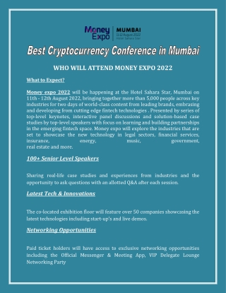 Best Cryptocurrency Conference in Mumbai