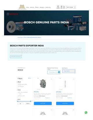 Bosch injectors exporter Smart parts exports