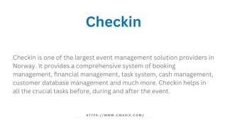 CheckIn Largest Event Management Solution Provider - CMARIX