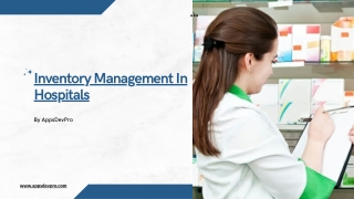 Inventory Management In Hospitals