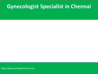 gynaecologist in Chennai