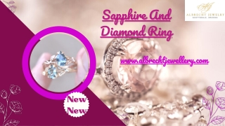 Elegant Sapphire And Diamond Ring for sale at Albrecht Jewelry