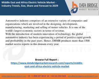Middle East and Africa Electric Vehicle Market