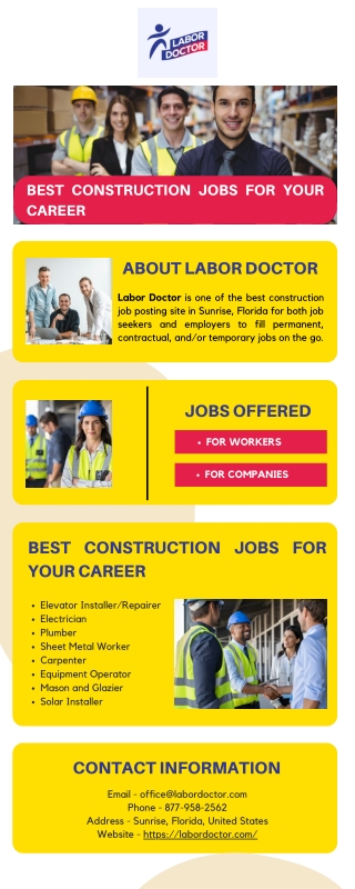 Best Construction Jobs for Your Career