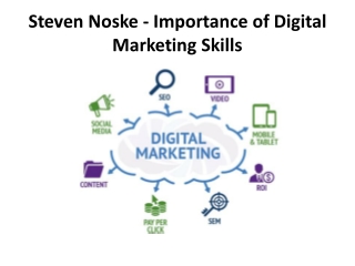 Steven Noske- Importance of Digital Marketing Skills