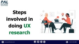 Steps involved in UX research