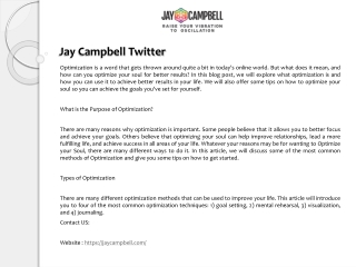 Jay Campbell Twitter