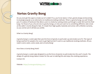 Vortex Bong